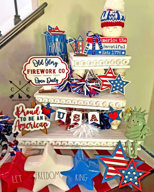 4th of July 2022 Tier Tray