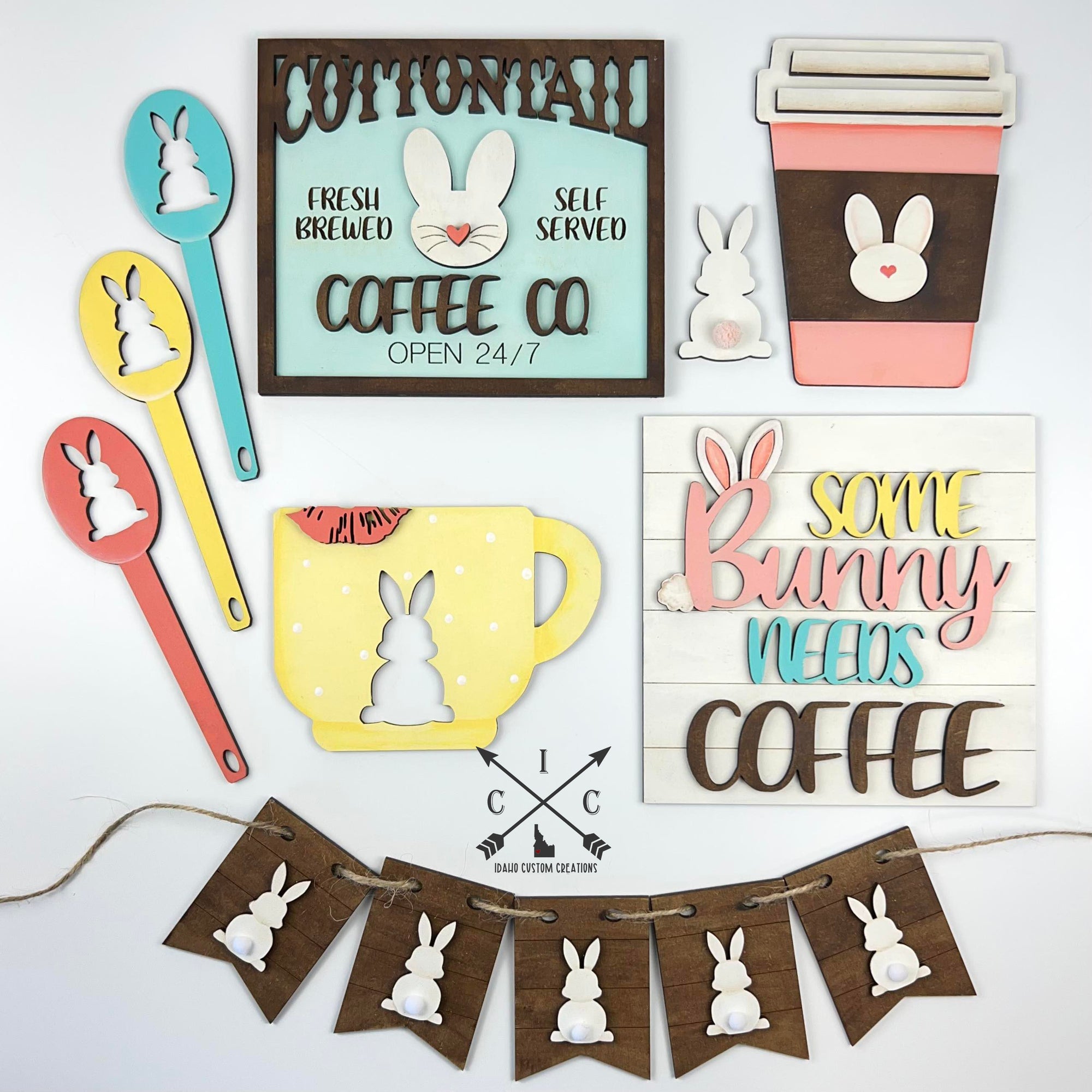 Easter Coffee Tier Tray