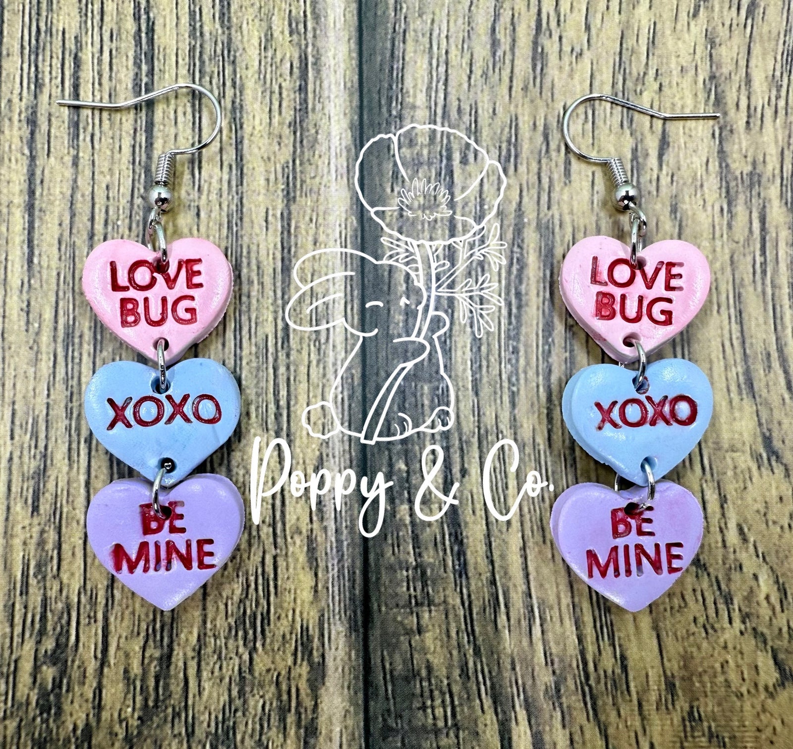 Pastel Heart Earrings