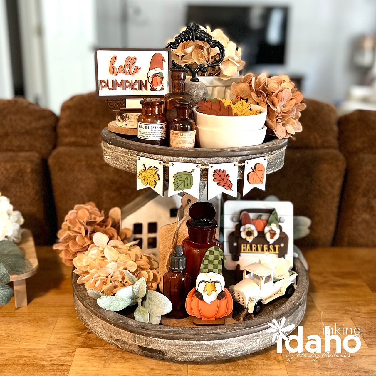 Fall Gnome Tier Tray