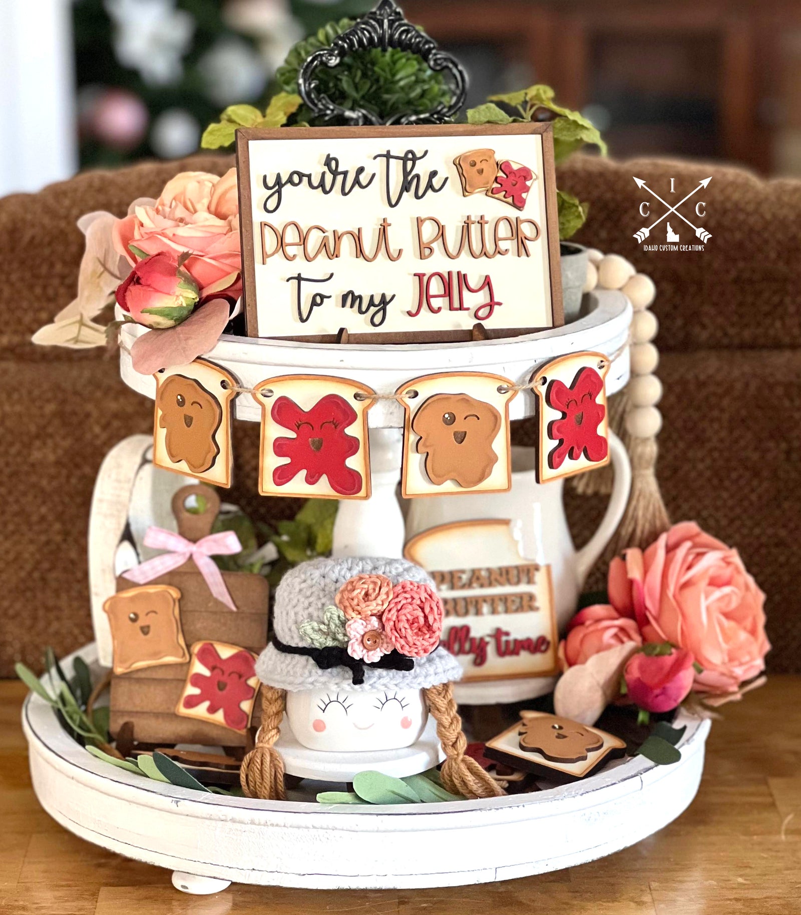 Peanut Butter & Jelly Tier Tray