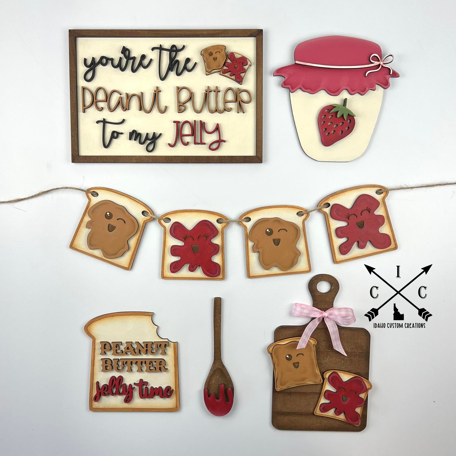 Peanut Butter & Jelly Tier Tray