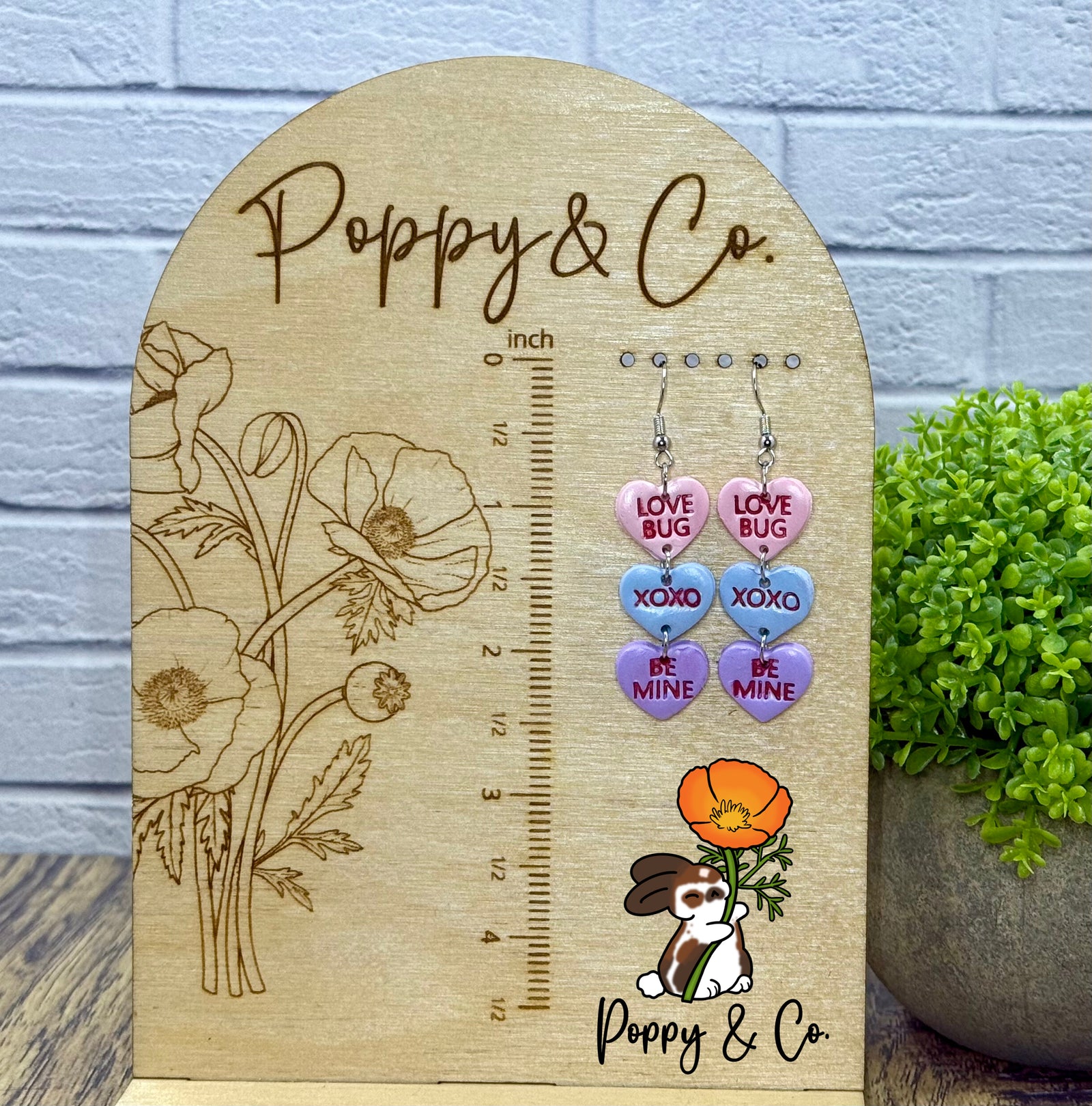 Pastel Heart Earrings