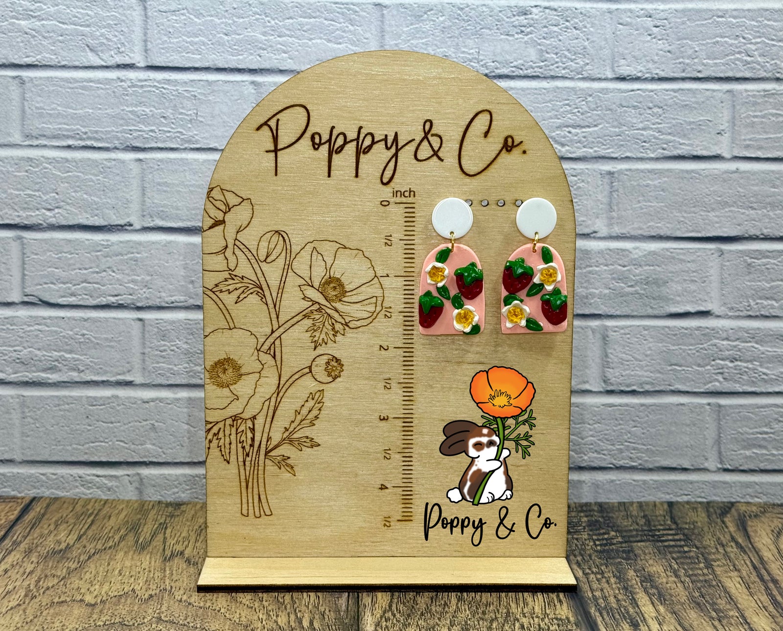 Strawberries & Flowers Earrings