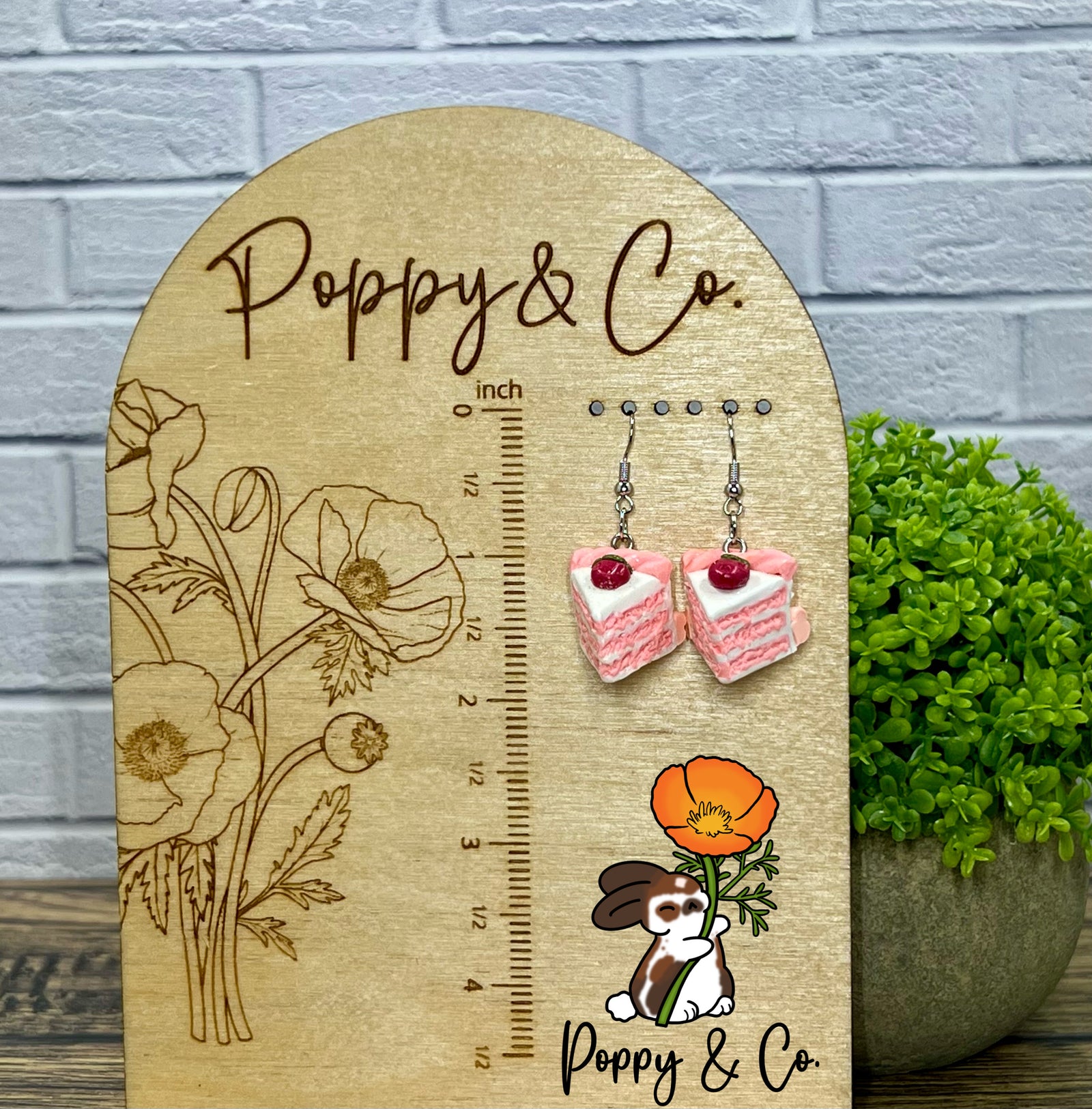 Strawberry Cake Earrings