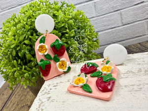 Strawberries & Flowers Earrings