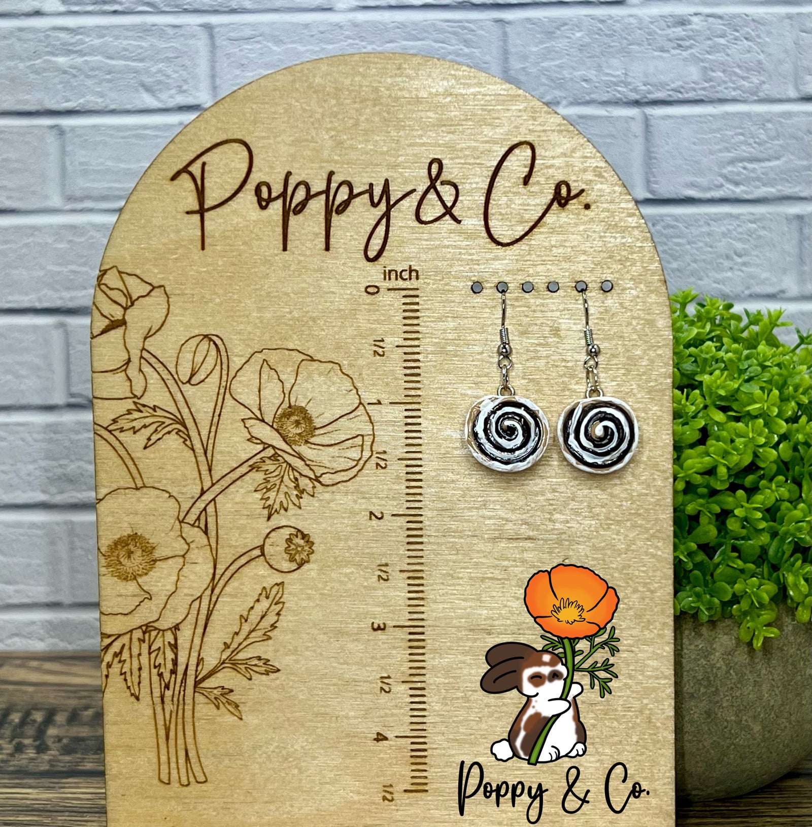 Cinnamon Roll Earrings