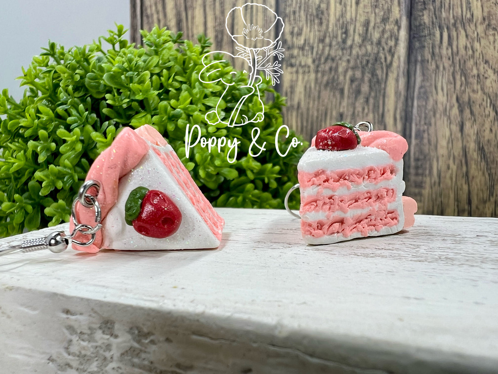 Strawberry Cake Earrings