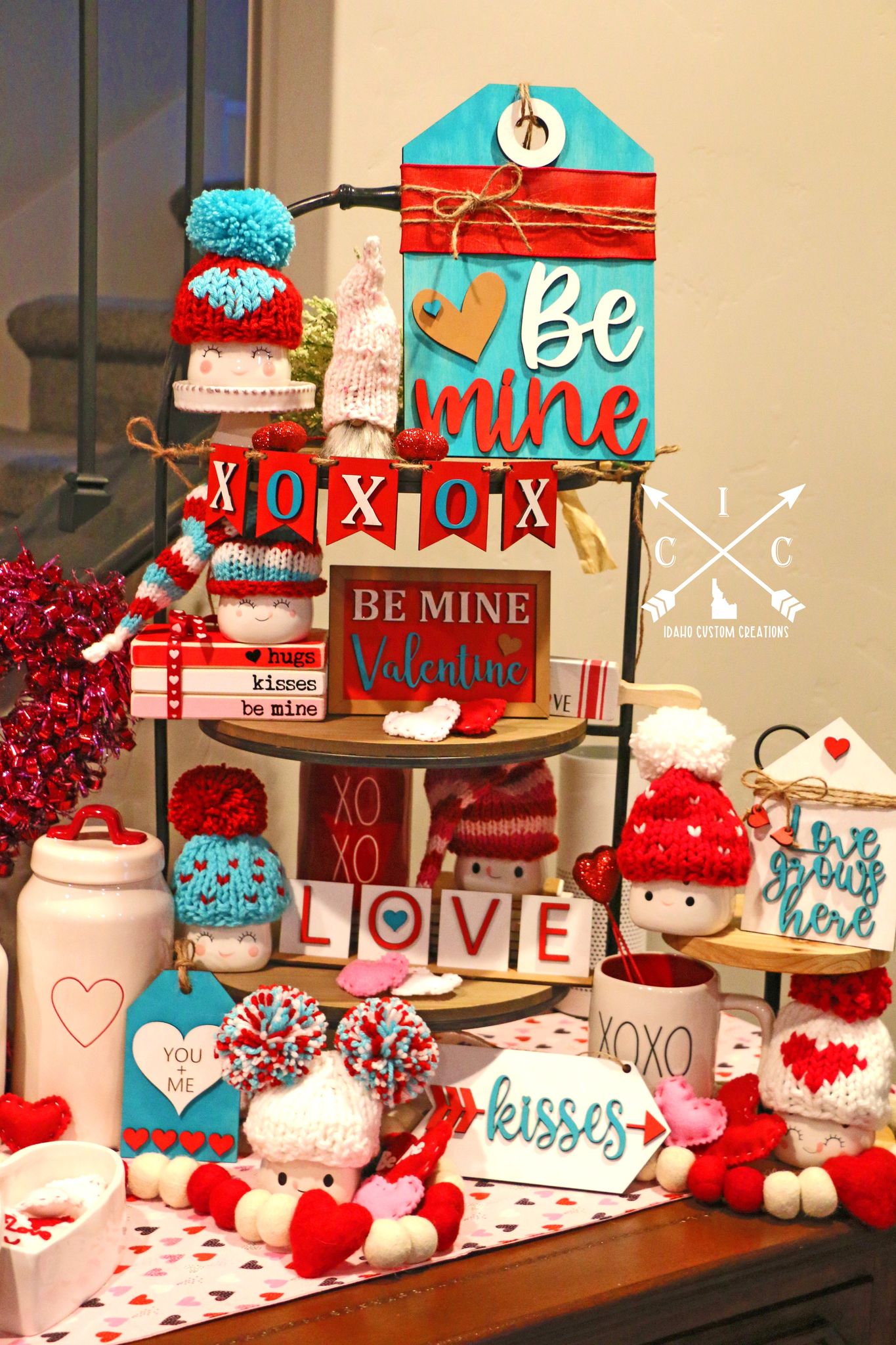 Valentine 2021 Tier Tray - IDAHO CUSTOM CREATIONS