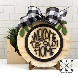 Round Interchangeable Decor Sign