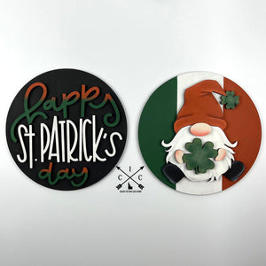 Round Interchangeable Insert St. Patrick's Day