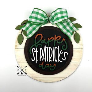 Round Interchangeable Insert St. Patrick's Day