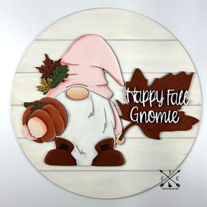 Happy Fall Gnomie Sign