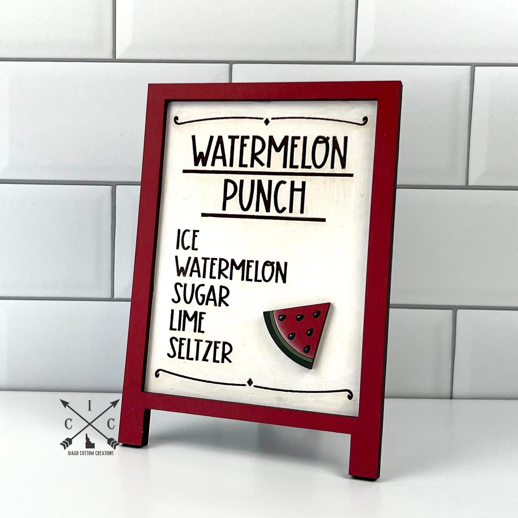 Watermelon Punch Sign