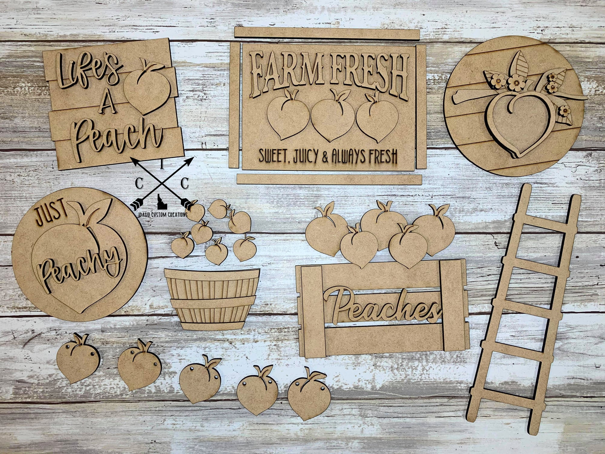 Peach Tier Tray