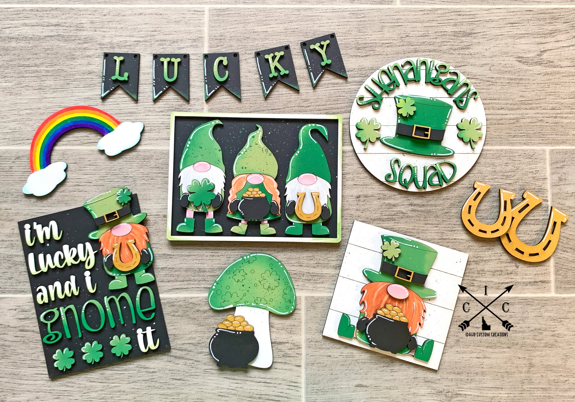 St. Patrick's Day Gnome Tier Tray