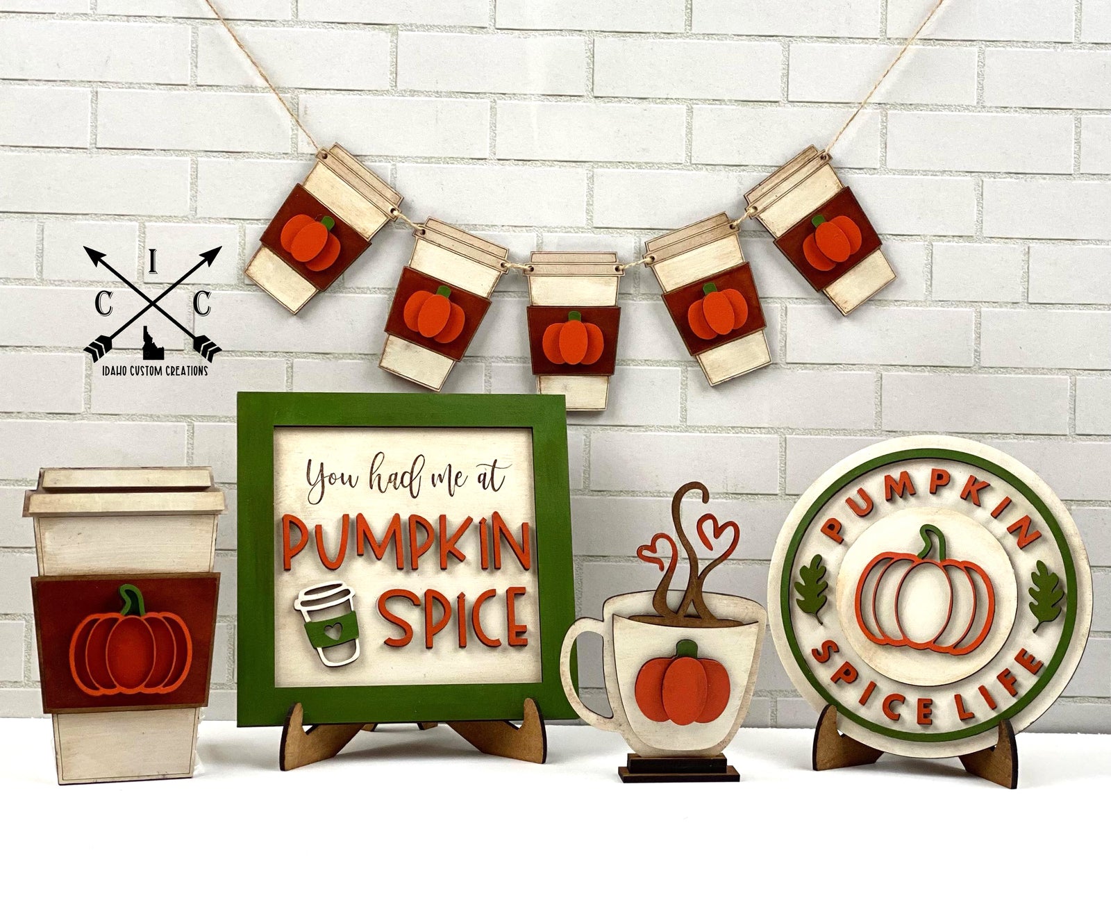 Pumpkin Spice Tier Tray