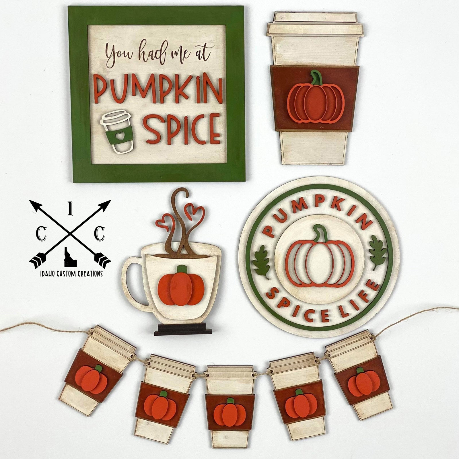 Pumpkin Spice Tier Tray